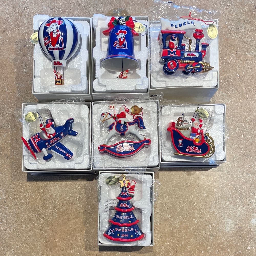 Ole Miss Christmas Ornaments